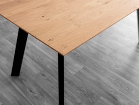 Dubový stôl Loft 90x160 cm Detroit prírodný dub