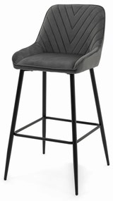 JAKS Barová stolička Vasto tmavo šedá