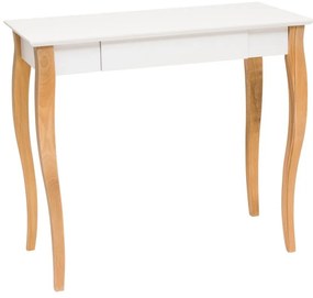 Biely písací stôl Ragaba Lillo, dĺžka 85 cm