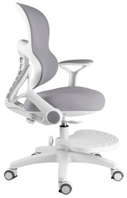 Detská rastúca stolička Neoseat JUNI 006 — látka, sivá