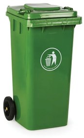 Plastová popolnica 120 litrov, zelená