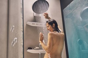 Hansgrohe Rainfinity, hlavová sprcha 360 1jet s pripojením na stenu, matná biela, HAN-26230700