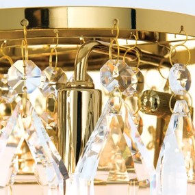 Orion WA 2-1369/2 - Krištáľové nástenné svietidlo CELESTE 2xG9/40W/230V zlatá