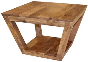 furniture-nabytek.cz - Konferenčný stôl s úložným priestorom z mangového dreva 60x40x60