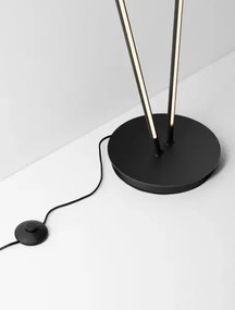 LED stmievateľná čierna stojaca lampa Intec