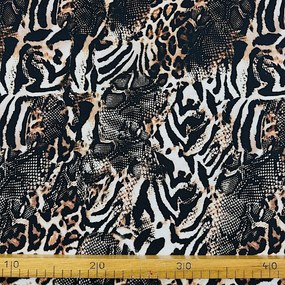 Teplákovina digital - Zebra Leopard