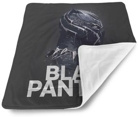 Sablio Deka pre bábätko BLACK PANTHER z profilu Čierny - 90x120 cm