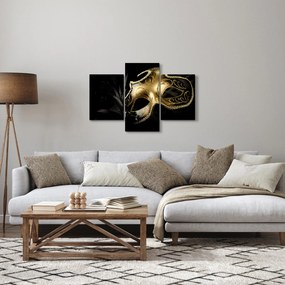 Obraz - Zlatá škraboška (90x60 cm)