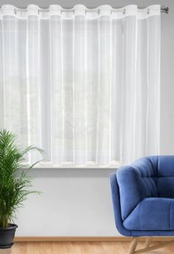 ZÁCLONA NA KRÚŽKOCH CASSIE 300X150 CM BIELA