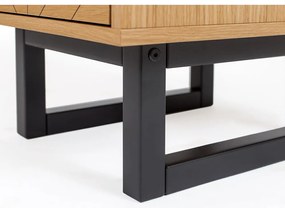 Komoda v dubovom dekore Woodman Camden Herringbone, 40 x 123 cm