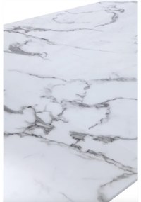 JEDÁLENSKÝ STÔL LOVRE BIELY MRAMOR + ZLATÝ 160 x 90 cm