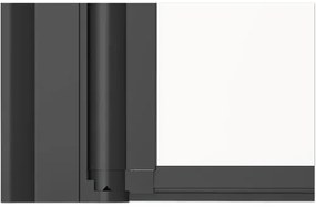 Vaňová zástena 1dielna form&style BAFIA 750 x 1400 mm číre sklo farba profilu čierna