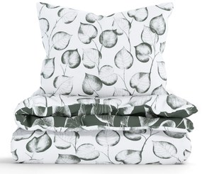 Francúzske bavlnené obliečky Renforcé - Eliot tmavo zelený