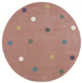 Koberec Happy Rugs WHEEL ružový / multi