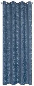 ZÁVES NA KRÚŽKOCH LIVIA 140X250 CM TMAVOMODRÁ