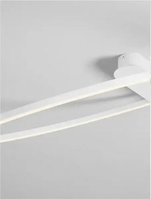 LED stmievateľné biele moderné stropné svietidlo Kiklos