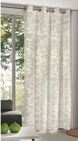Záclona Glenda 135x245 cm, vzor listy%