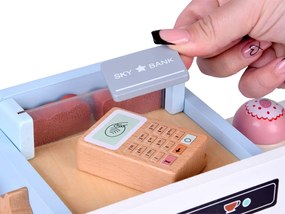 Drevená sada KAVIAREŇ a ZMRZLINÁREŇ pre deti - dezerty a zmrzlina ZA5937