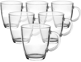 Florina Sada sklenených hrnčekov Herbal, 365 ml, 6 ks