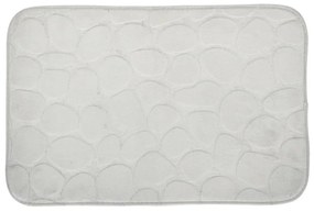 Bathroom Solutions Predložka do kúpeľne Stones, 40x60 cm, biela