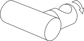 Deante Round, okrúhly bodový držiak ručnej sprchy z mosadze, zlatá matná, DEA-ANR_R21U