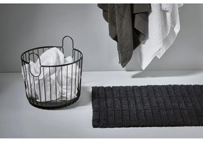 Čierny kovový úložný košík Zone Inu, ø 30 cm