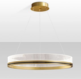 Toolight Toolight, LED závesné svietidlo 60cm APP1190-CP, zlatá, OSW-40020