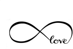 Samolepka na stenu "Love 2" 22x60 cm