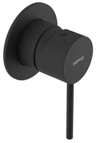 Sapho Sapho, ULTRAMIX podomietková sprchová batéria, 1 výstup, čierná mat, UT041B