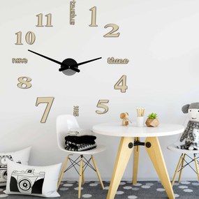 SENTOP | Moderné nalepovacie nástenné hodiny DIY | SENTOP 12P015 BEZ PENA BEZ PLECHU HEU+ analógové