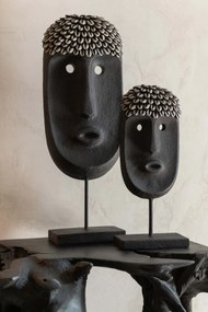 JOLIPA Čierna africká šamanská maska Variant: Väčšia