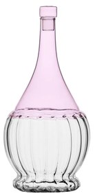 Fľaša s uzáverom ružová/priesvitná 1.1 l - 983083