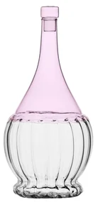 Fľaša s uzáverom ružová/priesvitná 1.1 l - 983083