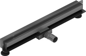 Mexen Flat Wall, sprchový žľab na stenu 2v1, 70 cm, brúsený grafit, 1E30070