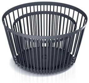 Set 2 univerzálnych oválnych košov, 30 + 55 l, antracit
