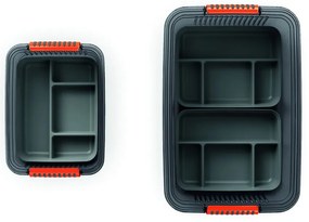 Sivý plastový rozdeľovač do úložného boxu 31,5x24x7,5 cm K Latch Box – KIS