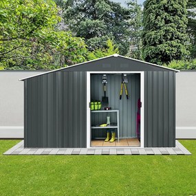 Záhradný domček na náradie s drevníkom Avenberg 3,22 x 1.96 m ANTRACIT SD-X68EWS