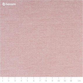 Ružová pohovka s podnožkou Bobochic Paris Luna