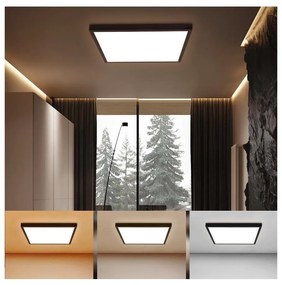 Brilagi Brilagi - LED Kúpeľňové svietidlo FRAME LED/50W/230V 3000/4000/6000K IP44 čierna BG0701