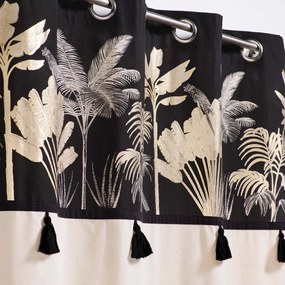 Čierno-béžový záves 140x240 cm Karaba – douceur d'intérieur