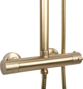 Rea Tom, sprchový set s termostatickou batériou, zlatá matná, REA-P5004