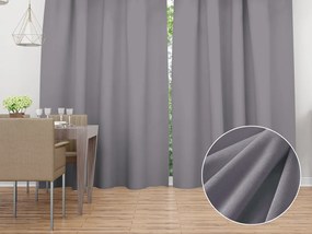 Biante Zamatový záves Velvet Prémium SVP-013 Sivý - šírka 135 cm 135x220 cm