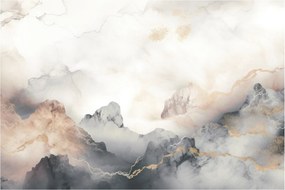Obraz - Abstrakcia hôr s textúrou mramoru (90x60 cm)