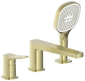 KFA Armatura 4525-210-31 - Vaňová batéria 3-otvorová MALAGA kartáčované zlato