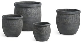 Kvetináč 101761 tmavošedý 26x26h cm