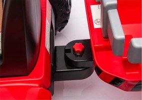 LEAN CARS CH9959B Batériový traktor s prívesom červený 24V