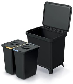 Odpadkový kôš SYSTEMO 2x10 l čierny