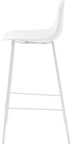 Biela plastová barová stolička 92,5 cm Whitby – Unique Furniture