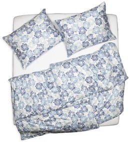 SCANquilt Obliečky JERSEY maroko biela modrá sivá 140x200 cm + 70x90 cm