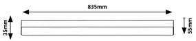 Rabalux 78050 podlinkové LED svietidlo Band 2, 83,5 cm, biela